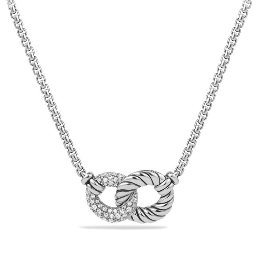David Yurman Belmont Necklace w/ diamonds